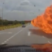 Dramatic Plane Crash Caught on Video as Flames Engulf Highway