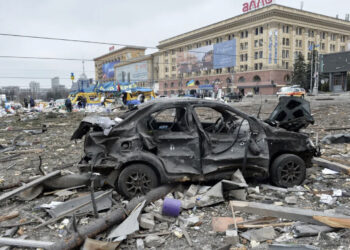 Russia Shells Northern Ukrainian City