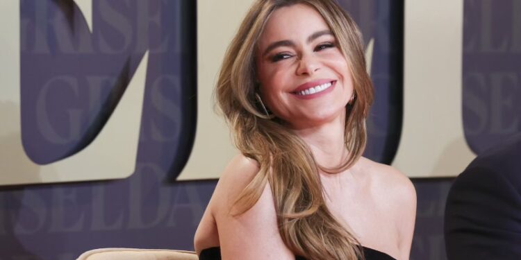 Actress Sofia Vergara during promotion tv show Griselda in Madrid on Tuesday, 9 January 2024.